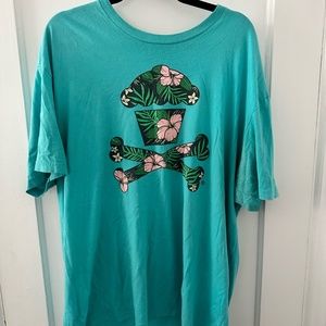 Johnny Cupcakes Men's XXL Hawaiian Crossbones Tee - RARE